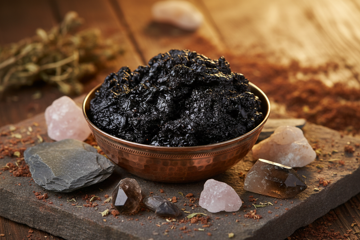 What is Shilajit — Himalayan mineral resin explained, Veena Veda guide India