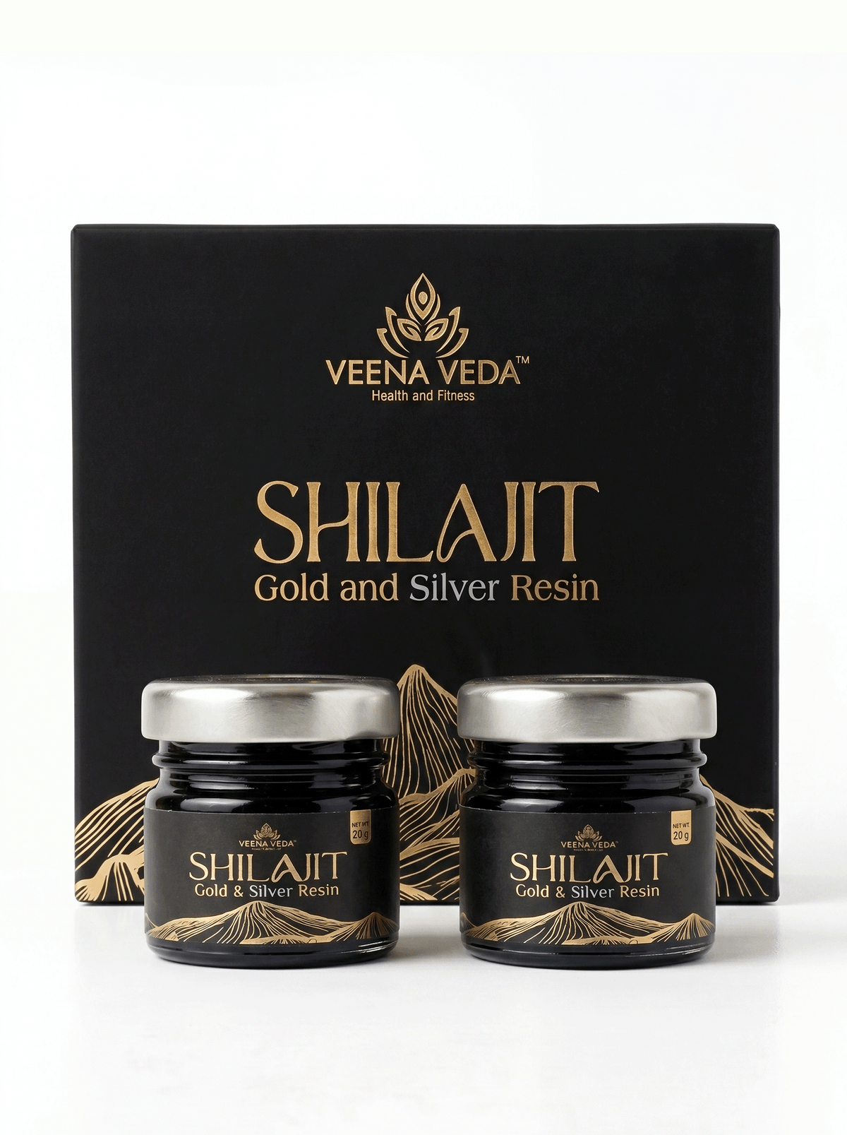 Gold & Silver Shilajit Combo Pack (2 Jars)