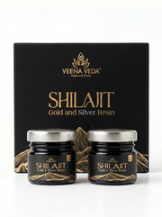 Gold & Silver Shilajit Combo Pack (2 Jars)