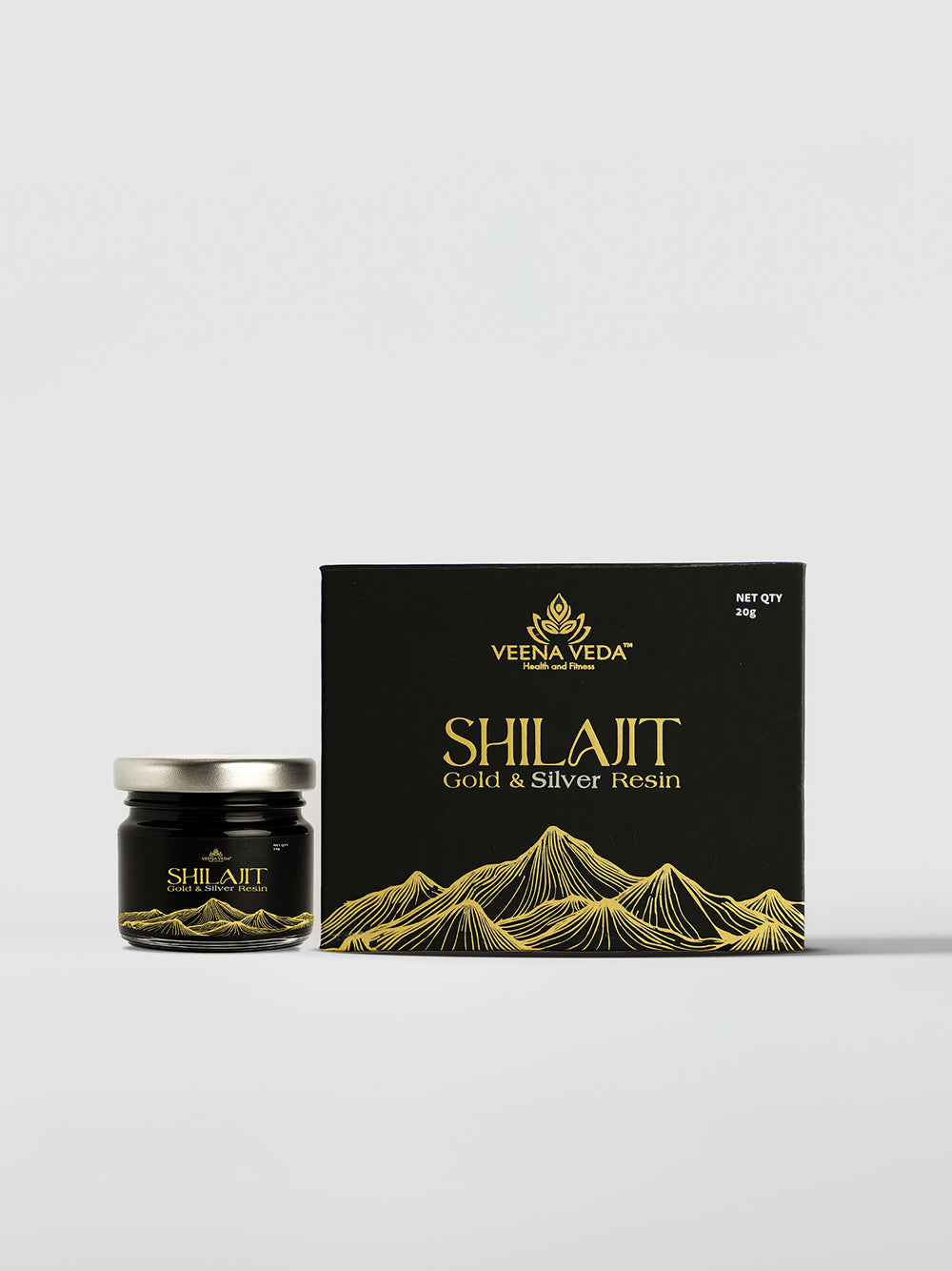 Veena Veda Gold & Silver Shilajit Resin